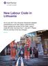 New Labour Code in Lithuania
