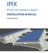 ifix INSTALLATION MANUAL PV flat roof installation system Version