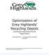 Optimization of Grey Highlands Recycling Depots