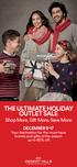 THE ULTIMATE HOLIDAY OUTLET SALE Shop More, Gift More, Save More