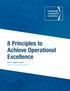 8 Principles to Achieve Operational Excellence