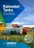 Rainwater Tanks Product Handbook & Installation Guide