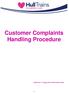 Customer Complaints Handling Procedure