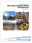 Metro Vancouver. Recycling and Solid Waste Management 2014 Report