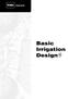 Basic Irrigation Design