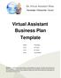 Virtual Assistant Business Plan Template