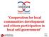 Cooperation for local communities development and citizen participation in local self-government