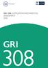 GRI 308: SUPPLIER ENVIRONMENTAL ASSESSMENT 2016 GRI