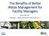 The Benefits of Better Waste Management for Facility Managers. Janet Sparrow Manager NSW EPA Business Recycling Unit