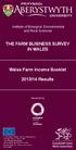 THE FARM BUSINESS SURVEY IN WALES