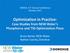 Optimization in Practice: Case Studies from NEW Water s Phosphorus and TSS Optimization Plans