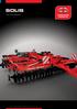 SOLIS. One pass finisher FOR TRACTORS FROM 200 TO 350 HP