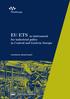 EU ETS as instrument. for industrial policy in Central and Eastern Europe. Maciej Bukowski, Aleksander Śniegocki ENERGY, CLIMATE AND ENVIRONMENT
