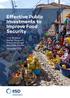 Effective Public Investments to Improve Food Security. Livia Bizikova, Stefan Jungcurt, Kieran McDougal and Carin Smaller December 2017