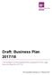 Draft: Business Plan 2017/18