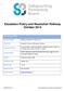 Escalation Policy and Resolution Pathway October 2014