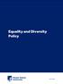 Equality and Diversity Policy