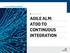 Solution Spotlight AGILE ALM: ATDD TO CONTINUOUS INTEGRATION