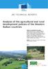 Analysis of the agricultural and rural development policies of the Western Balkan countries
