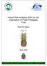 Import Risk Analysis (IRA) for the Importation of Fresh Pineapple Fruit