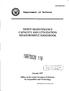 Department of Defense DEPOT MAINTENANCE CAPACITY AND UTILIZATION MEASUREMENT HANDBOOK W January 1997