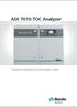 ADI 7010 TOC Analyzer. Continuous monitoring of total organic carbon