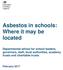 Asbestos in schools: Where it may be located