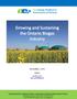 Growing and Sustaining the Ontario Biogas Industry