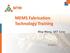 MEMS Fabrication Technology Training May Wang, QST Corp