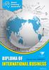 DIPLOMA OF INTERNATIONAL BUSINESS. Course Code: BSB Version 16.0