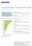 The Deloitte Talent in Insurance Survey 2014 Germany in Focus