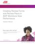 Creating Review Forms and Review Plans in ADP Workforce Now Performance