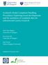 Scotland s Model Complaint Handling Procedures: Exploring recent developments and the usefulness of complaint data for administrative justice research