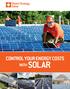 CONTROL YOUR ENERGY COSTS WITH SOLAR