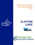 STATE OF THE LAKE Environment Report 2012 CLAYTON LAKE
