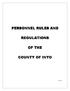 PERSONNEL RULES AND REGULATIONS OF THE COUNTY OF INYO