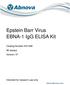 Epstein Barr Virus EBNA-1 IgG ELISA Kit