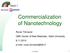 Commercialization of Nanotechnology
