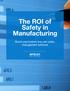 The ROI of Safety in Manufacturing