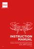 INSTRUCTION MANUAL. Voice Command Quadcopter with 2MP Camera
