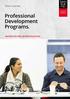 Professional Development Programs.