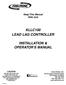 KLLC100 LEAD LAG CONTROLLER INSTALLATION & OPERATOR'S MANUAL