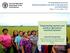 Empowering women and youth in agriculture and food systems