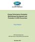 Energy Performance Evaluation Methodology Development and Promotion in APEC Economies Final Report