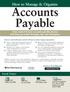 Accounts Payable Gain control of your accounts payable process with these powerful strategies, tips and techniques!