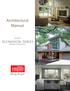 Architectural Manual. Standard Aluminum Series Windows & Patio Doors
