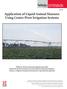 EXTENSION. Application of Liquid Animal Manures Using Center Pivot Irrigation Systems