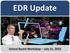 EDR Update School Board Workshop July 21, 2015