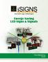 Energy Saving LED Signs & Signals
