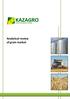 KAZAGRO. National Management Holding. Analytical review of grain market